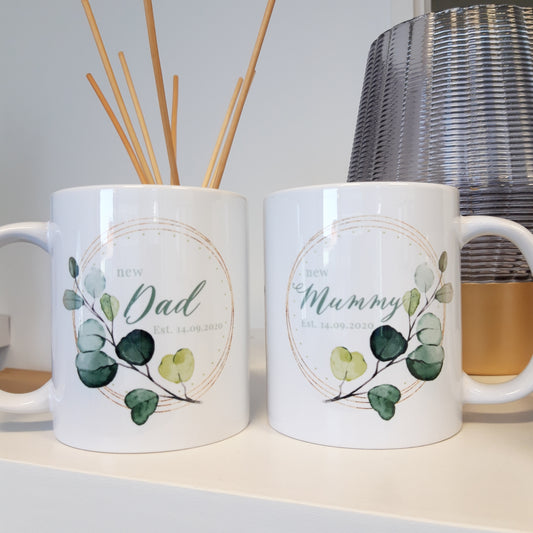 New Mum & Dad Mug set
