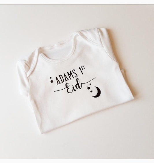 1st Eid Baby Vest - With name