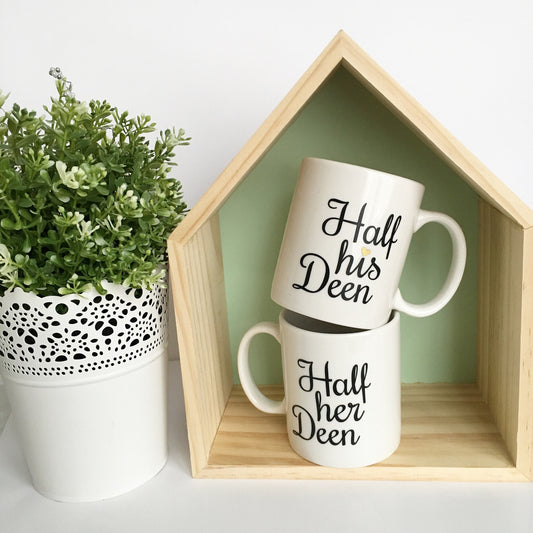 Half His and Her Deen Mug Set