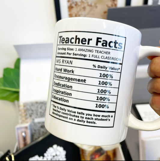 Teacher Facts Mug