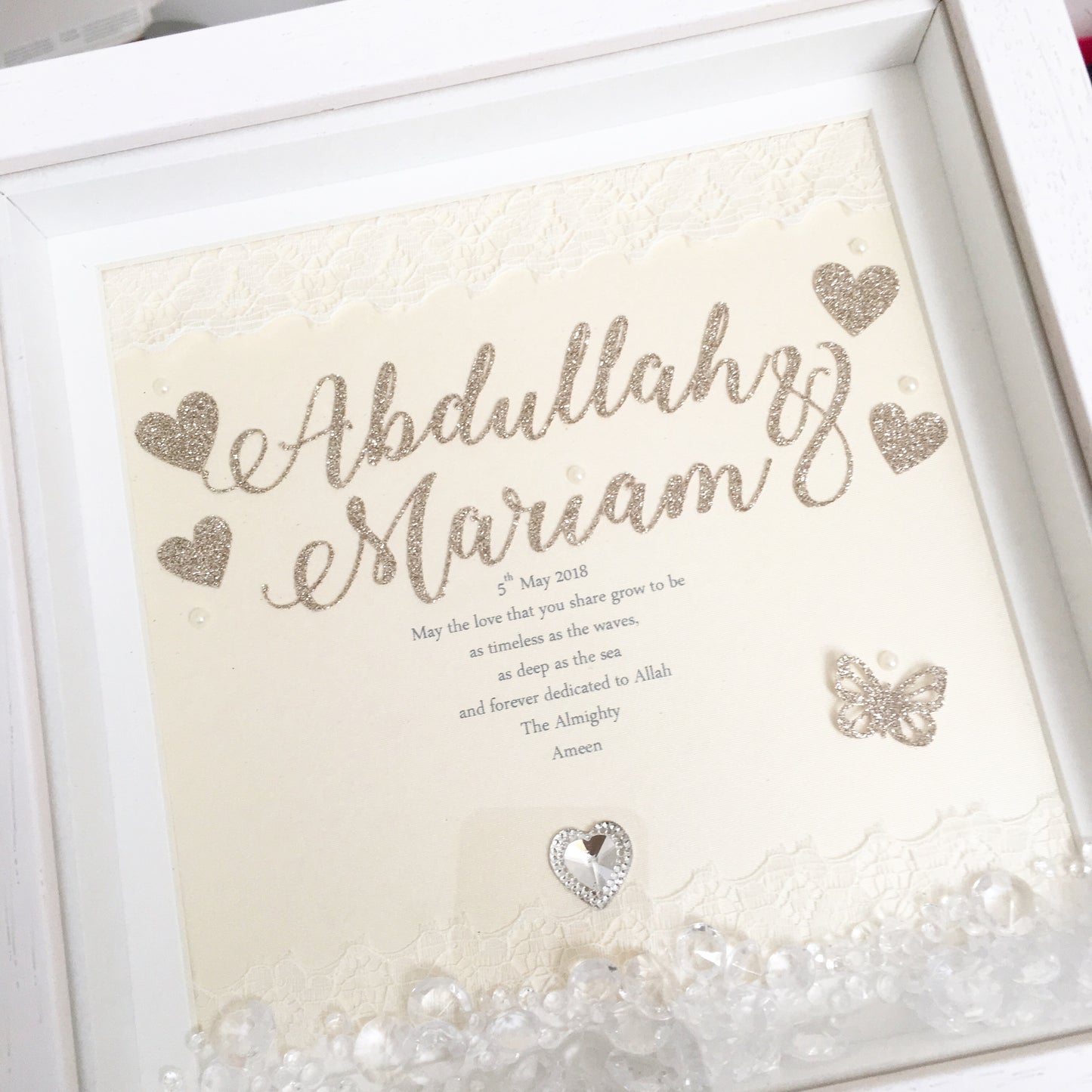 Timeless Wedding Frame + Crystals
