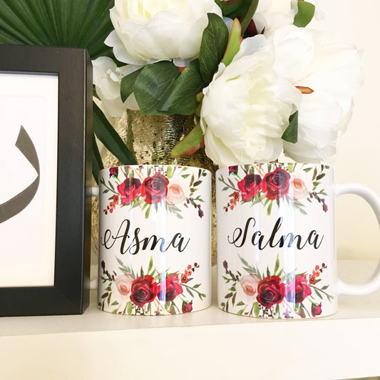 Floral Custom Mug