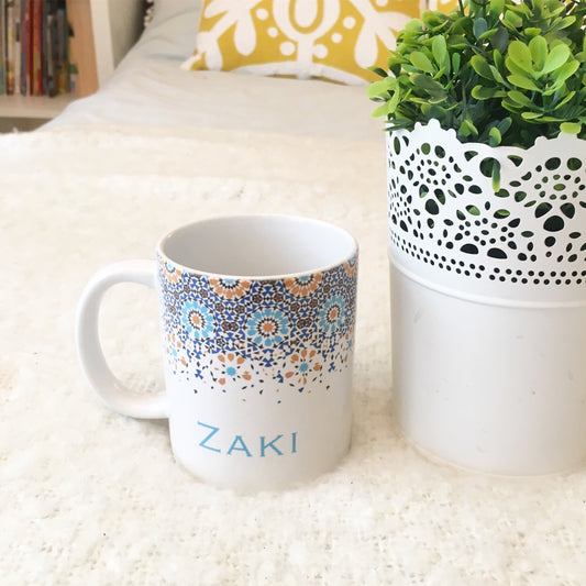 Moroccan Tile Mug - Dark